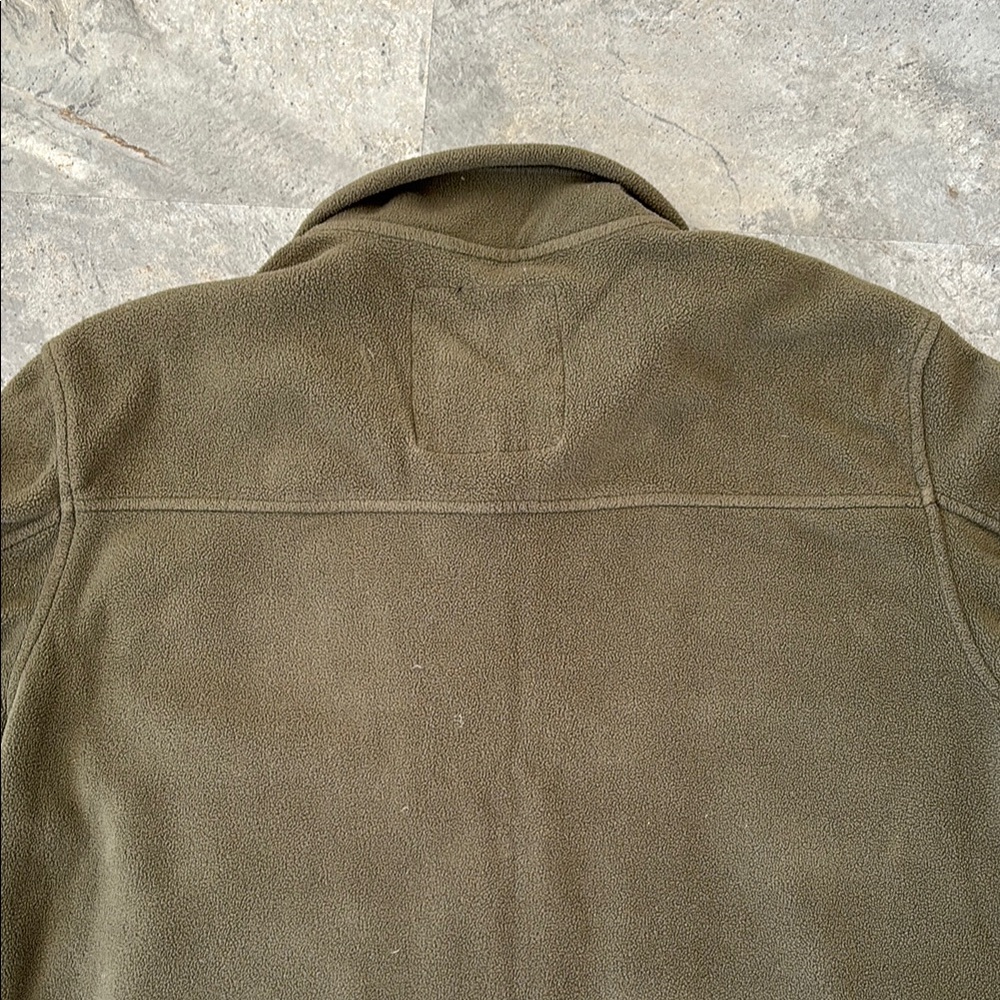 NWOT London Fog Men’s Green Fleece Zip Up Shirt, Fall, Zipper Pockets, Size L - Picture 15 of 17